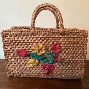 Vintage straw bag